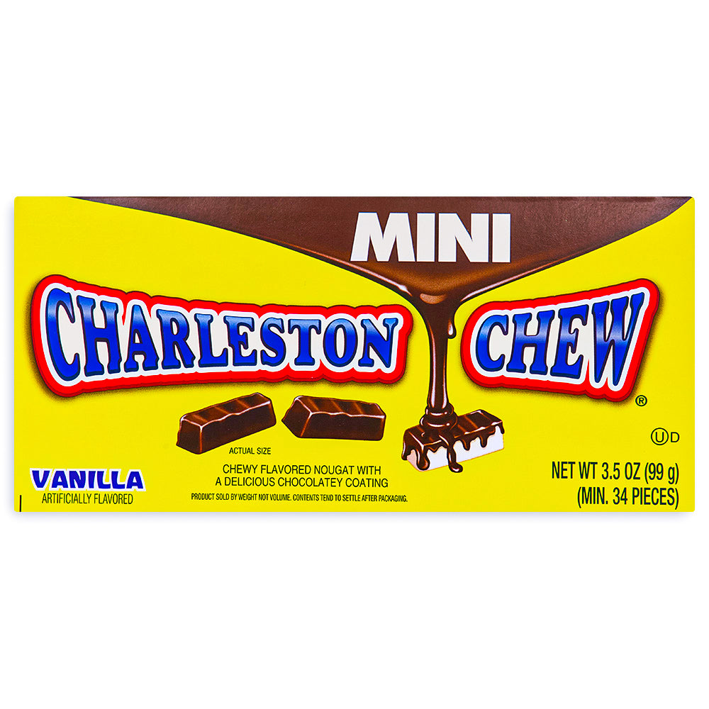 Mini Charleston Chew Vanilla Theatre Pack 3.5oz Front