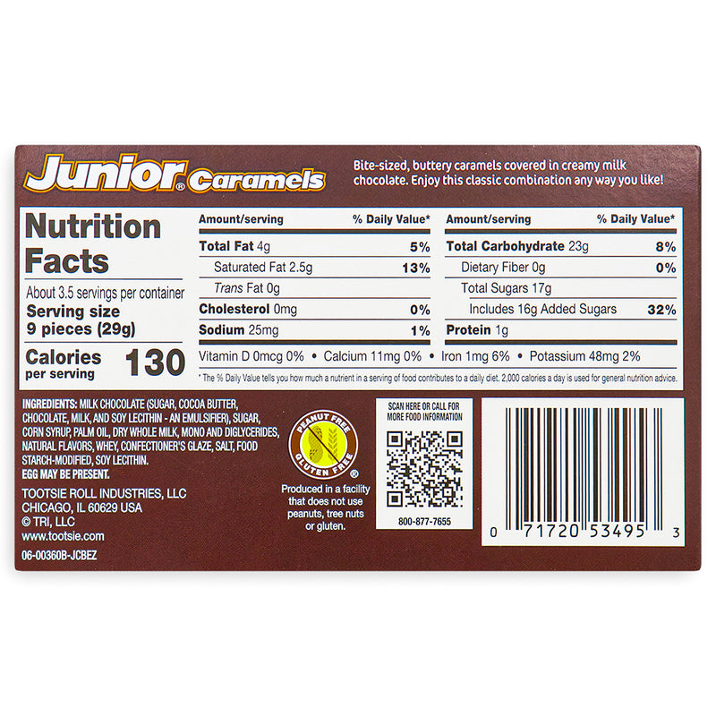 Junior Caramels Theatre Pack Back