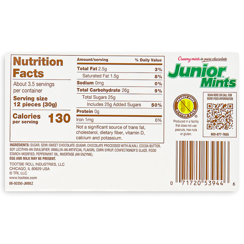 Junior Mints Theatre Pack 3.5oz Back