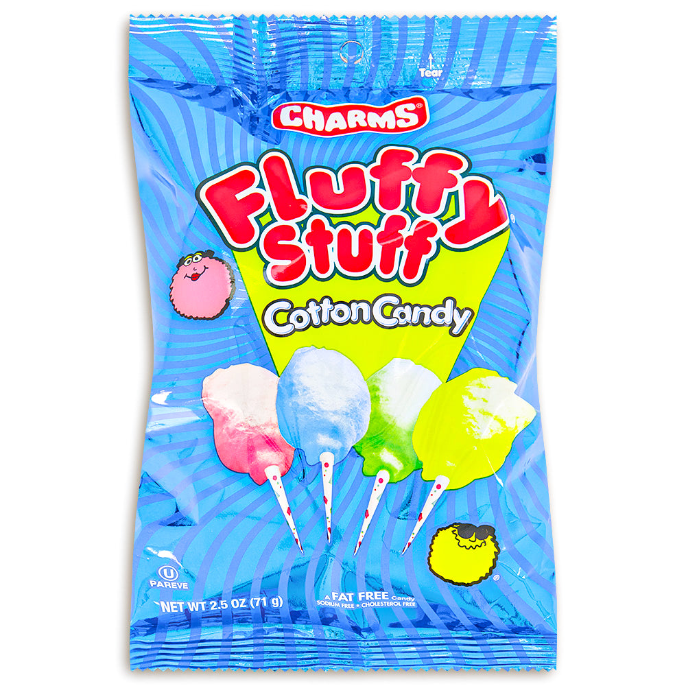 Charms Fluffy Stuff Cotton Candy Bag 2.5 oz. Front