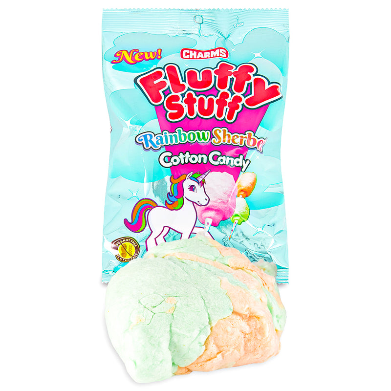 Charms Fluffy Stuff Unicorn Rainbow Sherbet Cotton Candy 60g