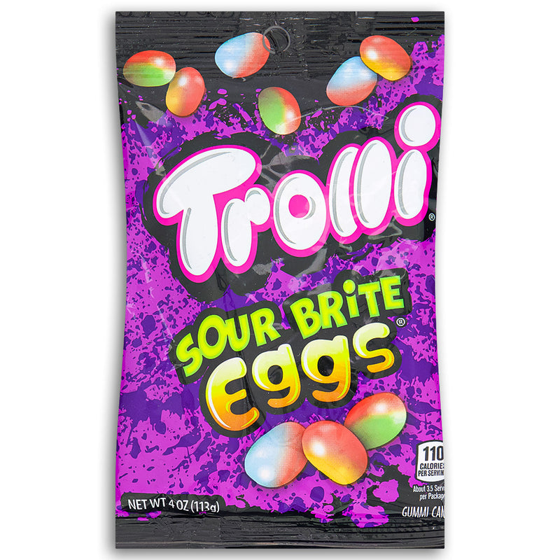 Trolli Sour Brite Eggs 4oz Front
