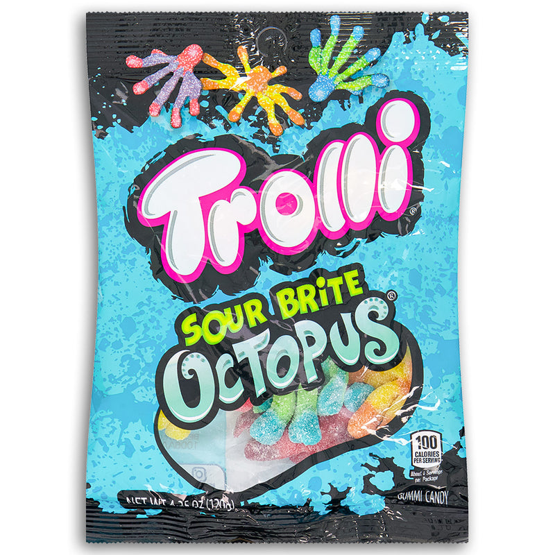 Trolli Sour Brite Octopus 120g Front