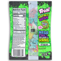 Trolli Sour Brite Sloths 120g Back Ingredients