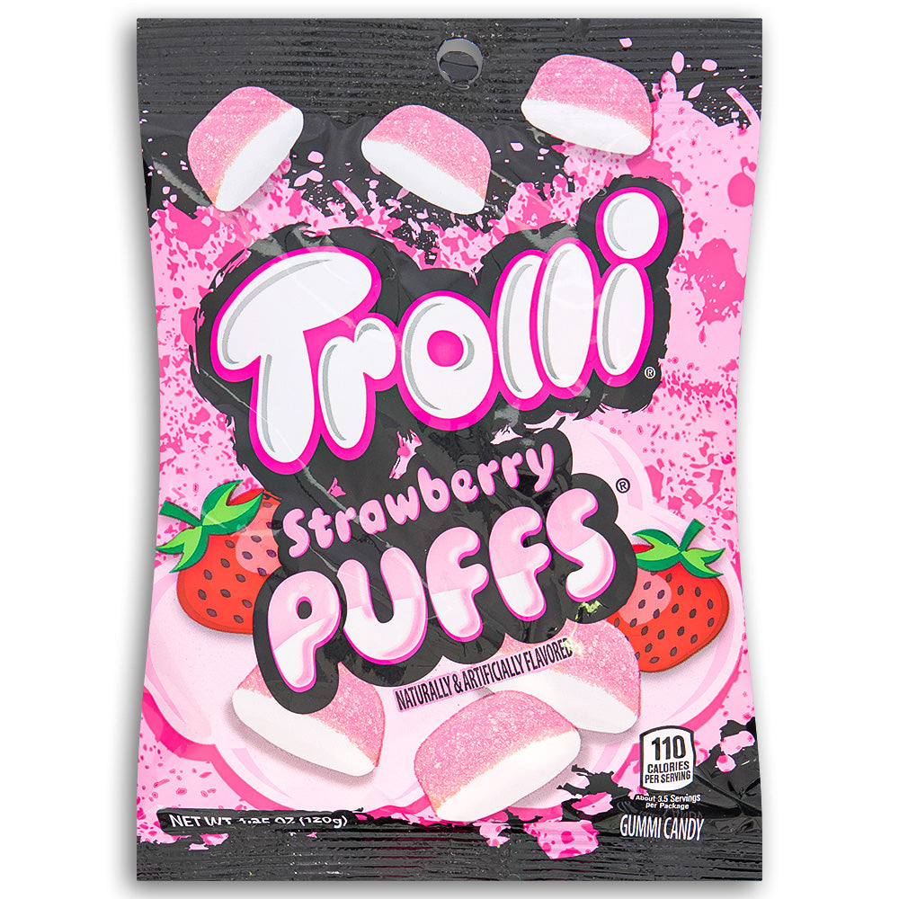 Trolli Strawberry Puffs 4.25oz Front