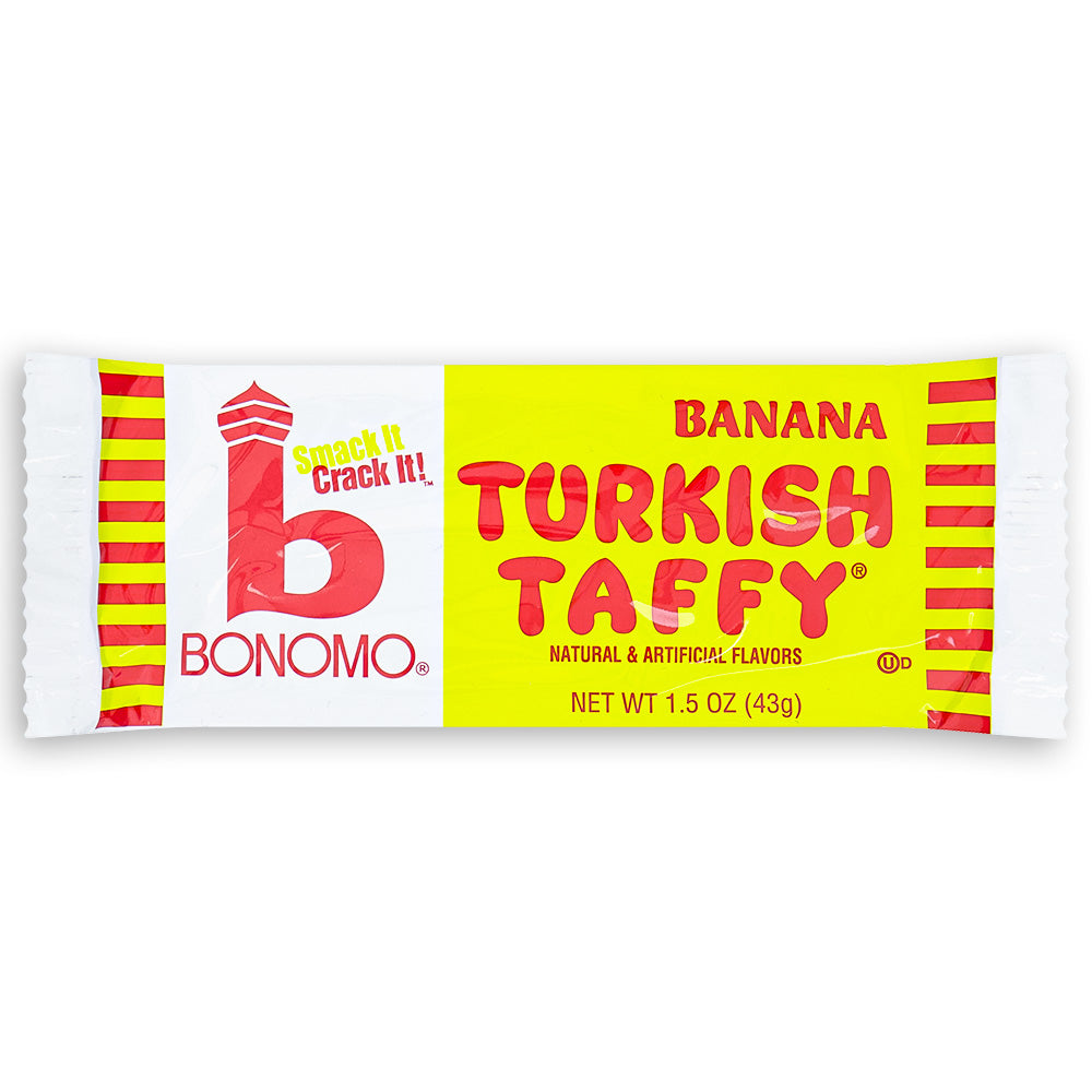 Bonomo Turkish Banana Taffy 43g Front