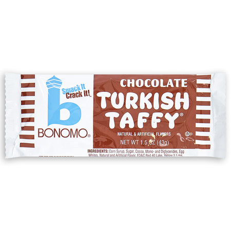 Bonomo Turkish Taffy Chocolate Front