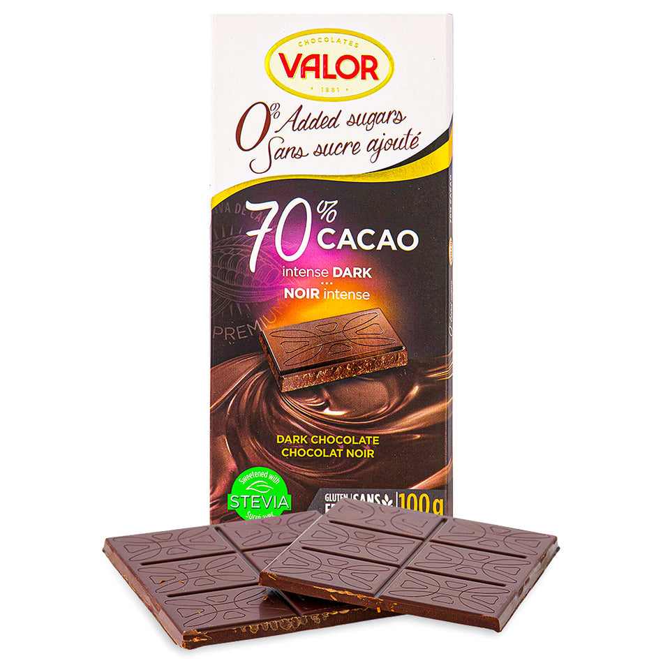 Valor 70% Cacao Intense Dark Sugar Free 100 g