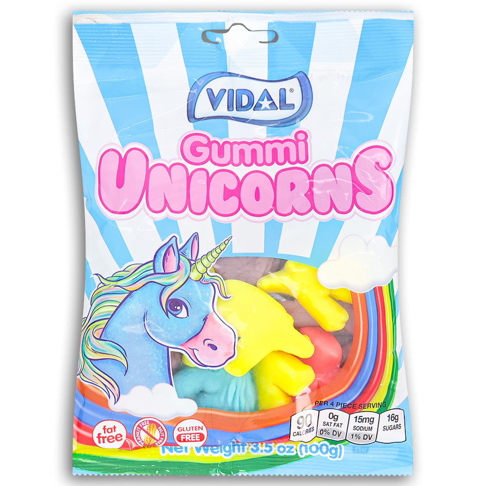 Vidal Gummi Unicorns 100g Front