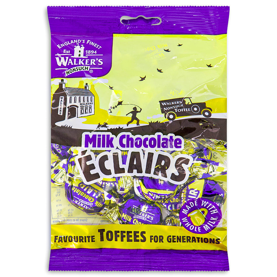 Walker's Chocolate Eclairs Toffees UK Front