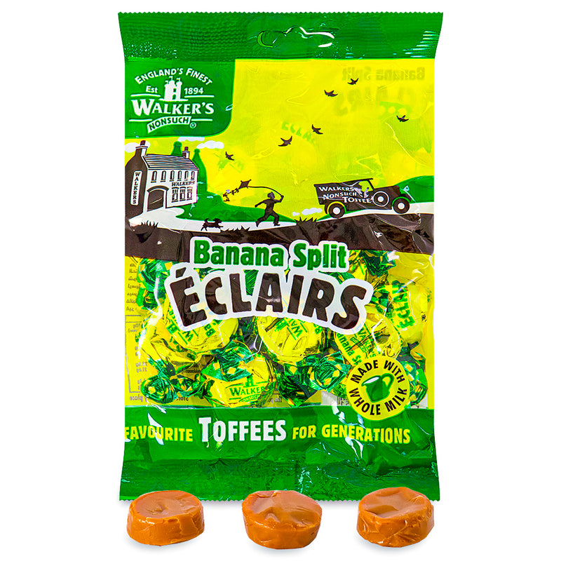 Walker's Banana Split Eclairs Toffees UK 150 g
