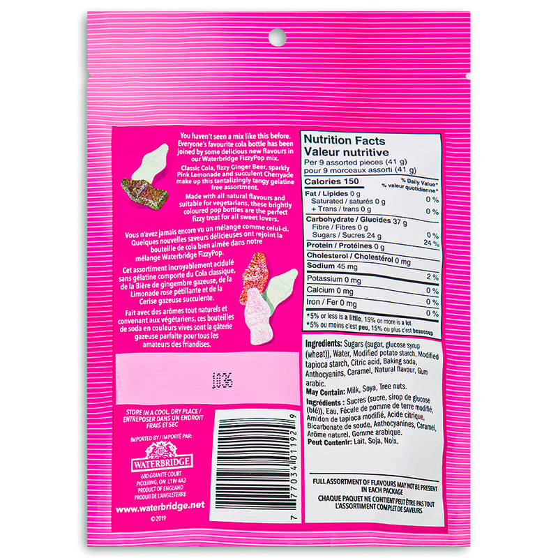 Waterbridge Fizzy Pop 200g Back