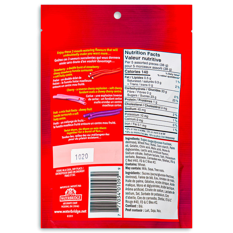 Waterbridge Funstix Candy 165g Back