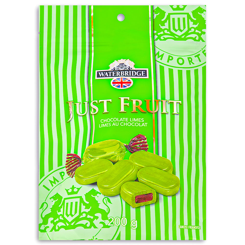 Waterbridge Just Fruit Chocolate Limes 200g Front