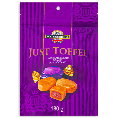 Waterbridge Just Toffee Chocolate Eclairs 180g Front
