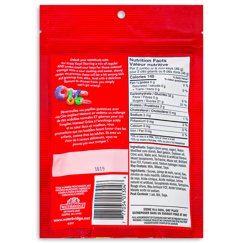 Waterbridge Krazy Keys Sour 200g Back