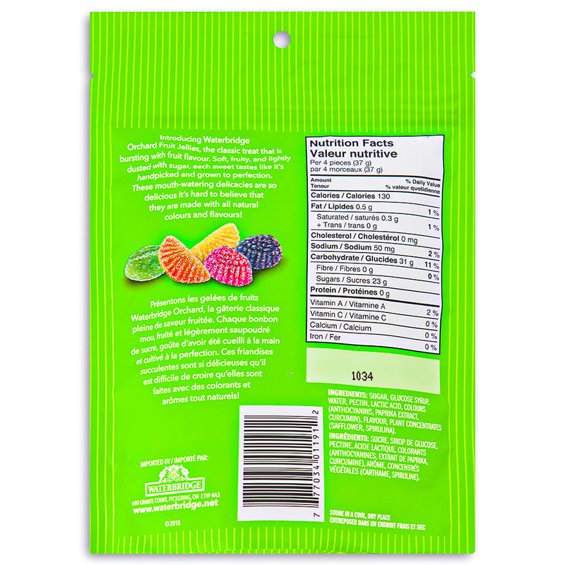 Waterbridge Orchard Fruit Jellies 200g Back