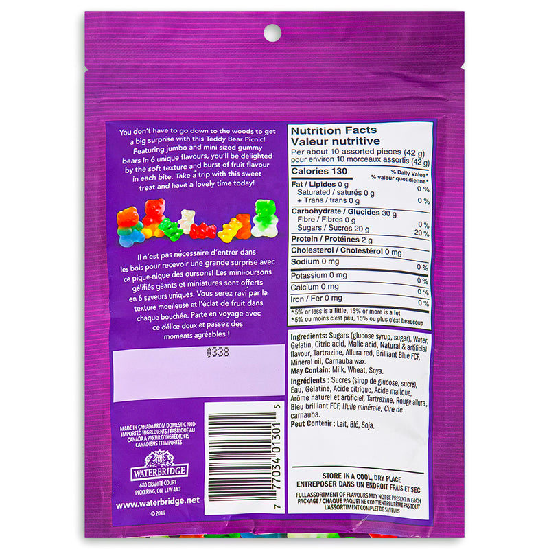 Waterbridge Teddy Bear Picnic 200g Back