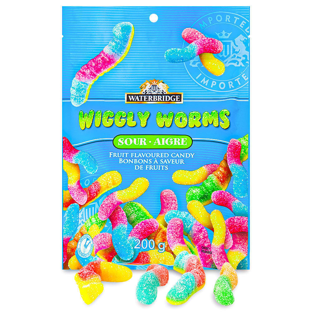 Waterbridge Wiggly Worms Sour 200g