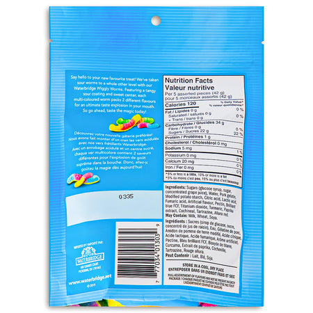 Waterbridge Wiggly Worms Sour 200g Back