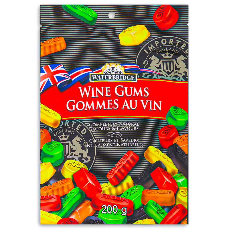 Waterbridge Wine Gums 200 g British Candy Front