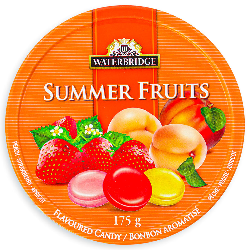 Waterbridge Travel Tin Summer Fruits Candy 175 g Fruit