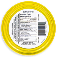 Waterbridge Travel Tin Butterscotch Candy Premier Brands 175g Back Ingredients