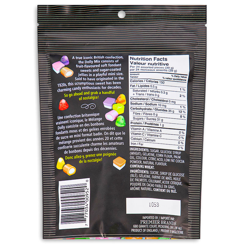 Waterbridge Dolly Mix 200g British Candy Back Ingredients