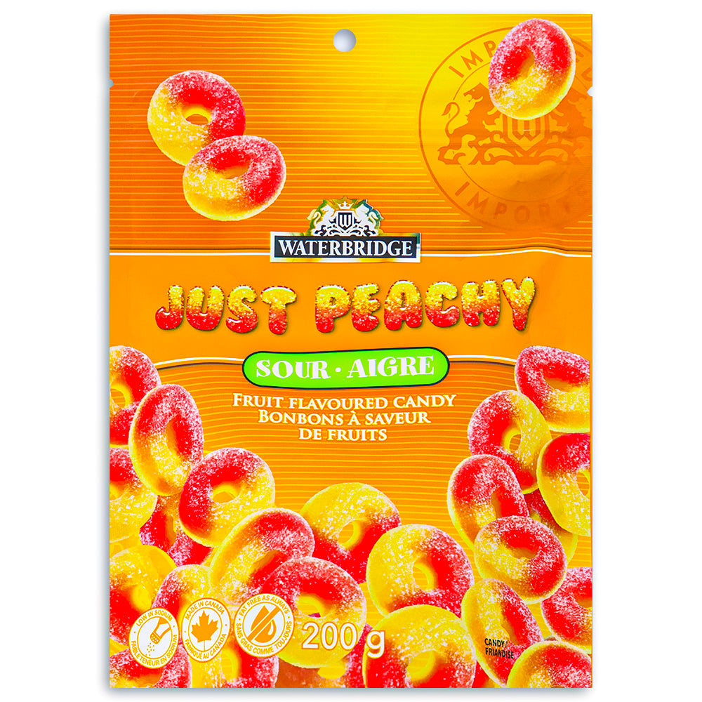 Waterbridge Just Peachy Gummy Candy 200g Front
