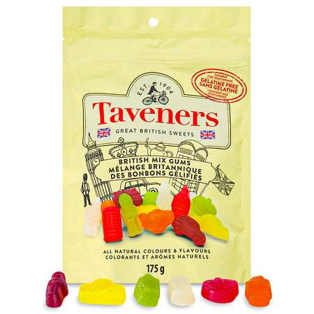 Taveners British Mix Gums 175g