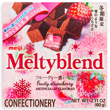 Meiji Meltyblend Strawberry Chocolate 60g Front