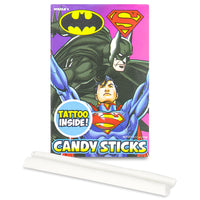 World's Batman and Superman Candy Sticks