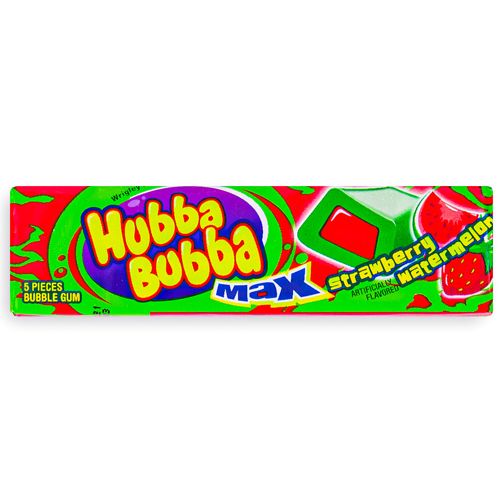 Hubba Bubba Max Strawberry Watermelon Bubble Gum Front