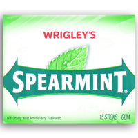 Wrigley's Spearmint Gum 15 sticks Front