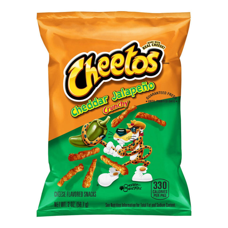 Cheetos Cheddar Jalapeno Crunchy American Snacks-2 oz.