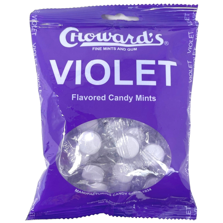 CHoward's Mints Violet - 3oz - Chowards - Chowards Candy - Mint Candy - Choward’s Violet Candy