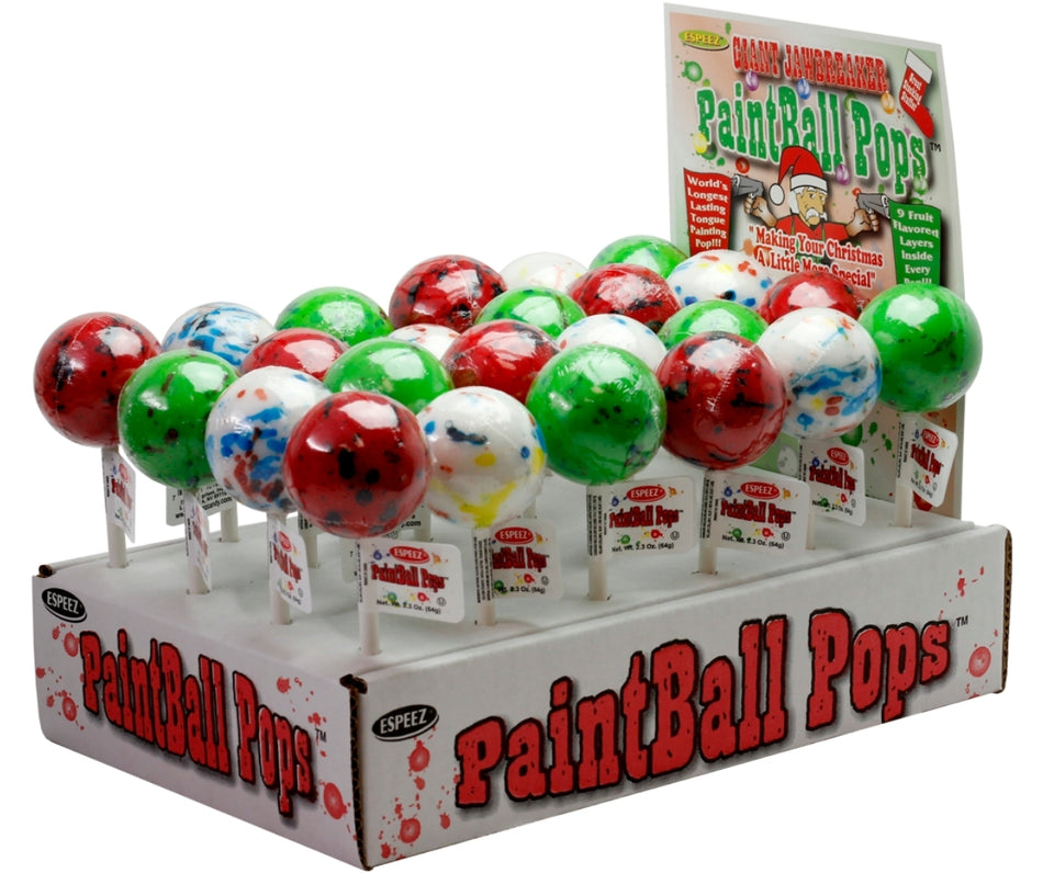 Jawbreakers Christmas Paintball Pops  Christmas Candy