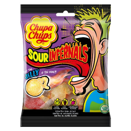 Chupa Chups Sour Infernals Jelly British Candy 150g