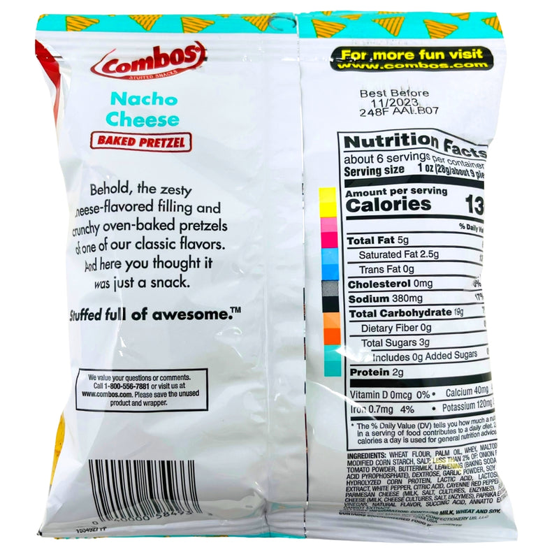 Combos Nacho Cheese | American Snacks | Candy Funhouse
