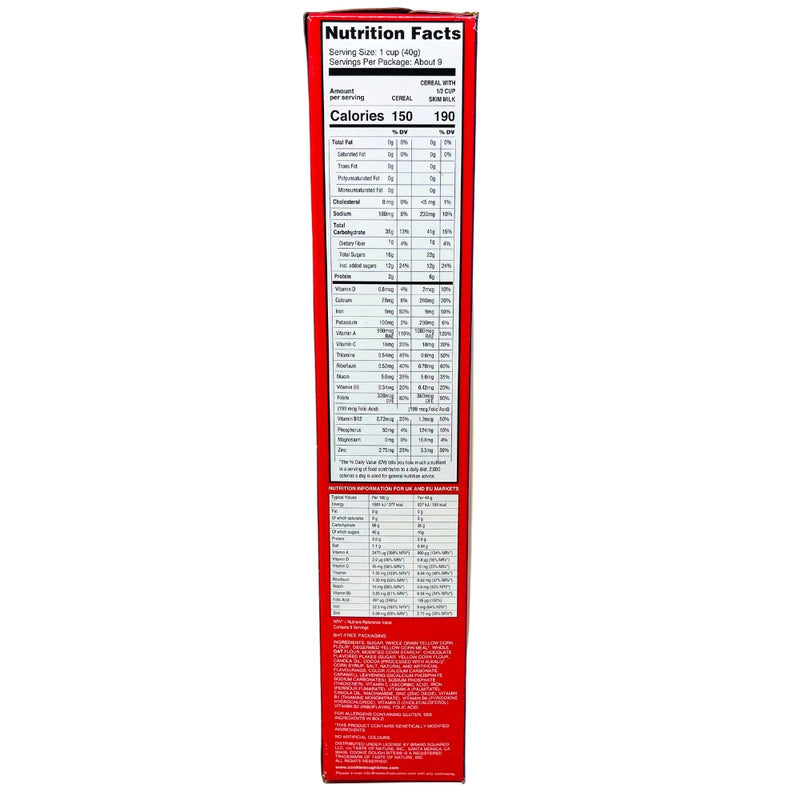 Cookie Dough Bites Chocolate Chip Cereal - 368g - Nutrition Info