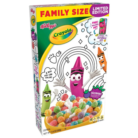 Crayola Jazzberry Cereal Kelloggs American Cereal