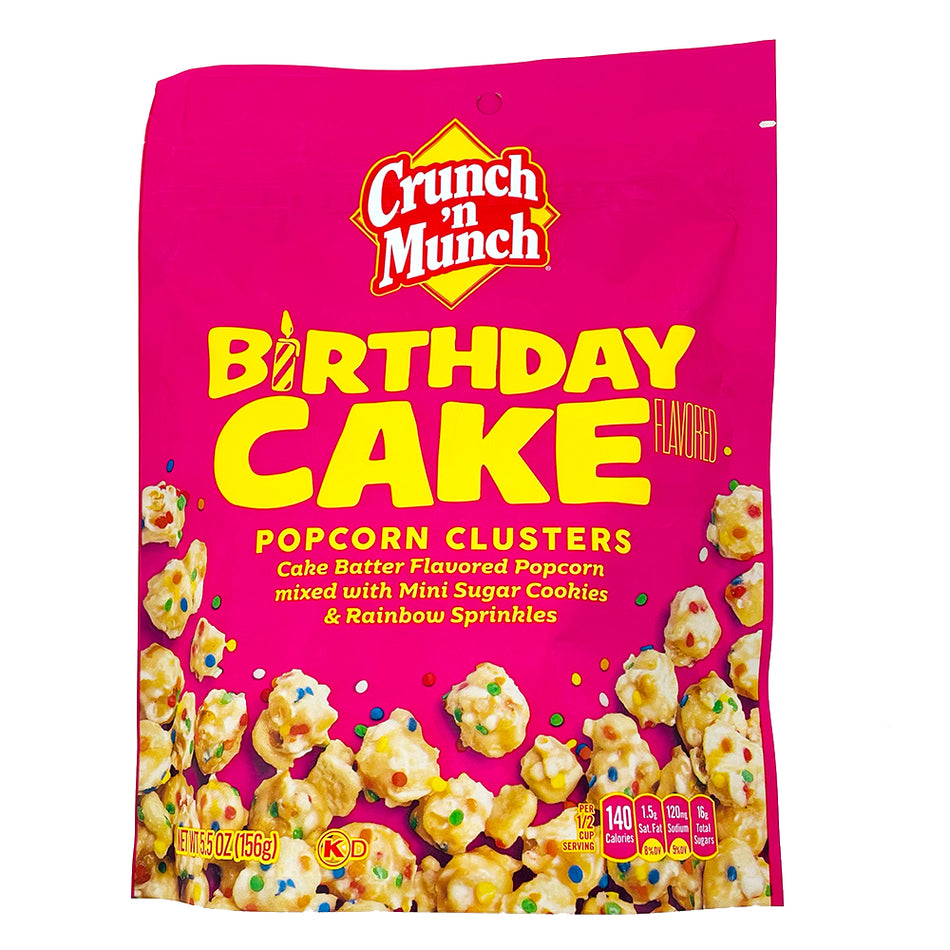 Crunch N' Munch Birthday Cake Popcorn Clusters - 5.5oz Candy Funhouse
