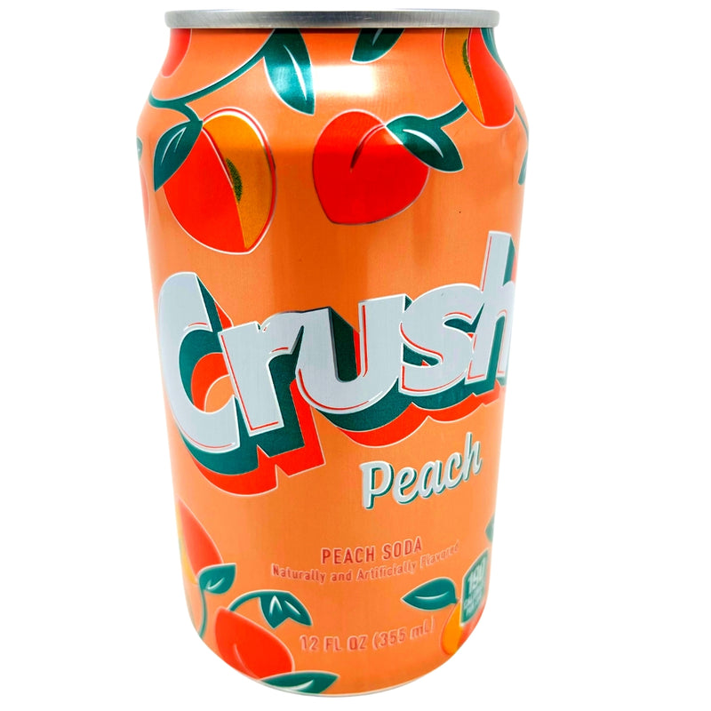 Crush Peach Soda - 355mL - American Pop