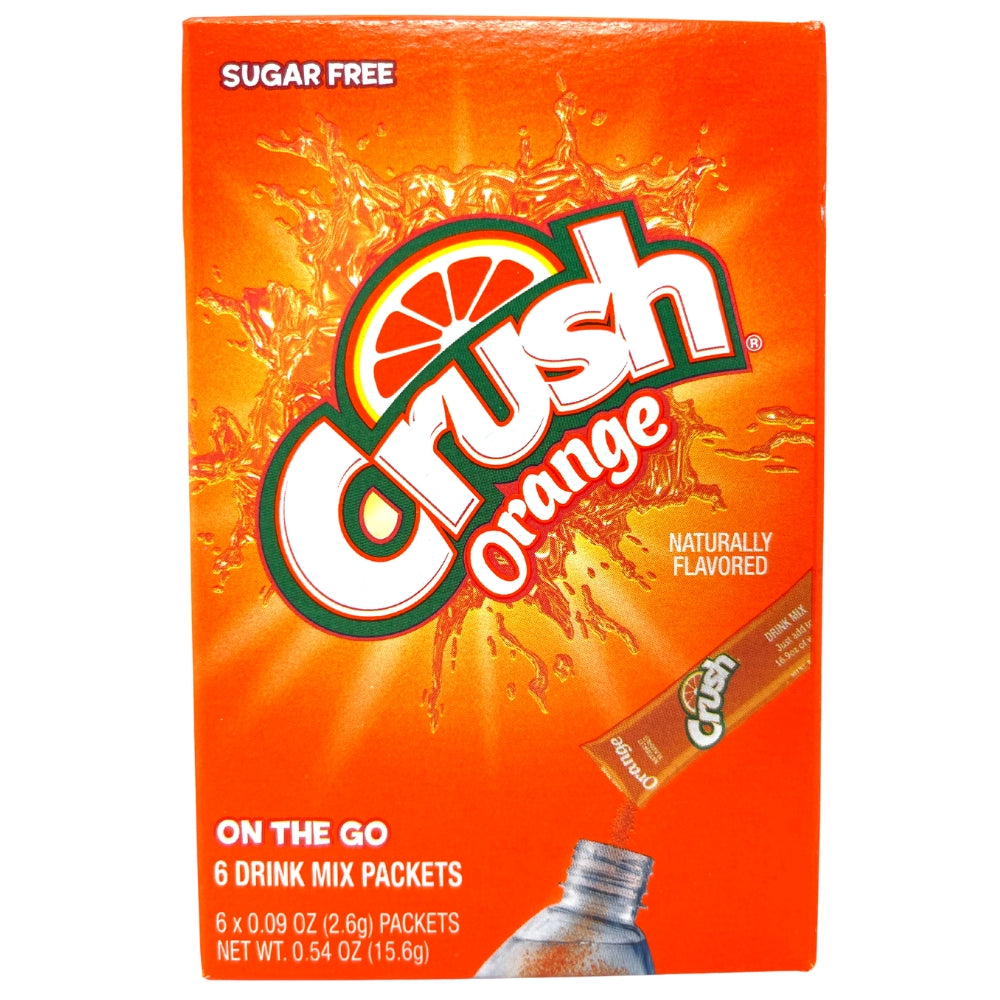 Crush Singles to Go Orange Drink Mix - 15.6g - Crush Drink