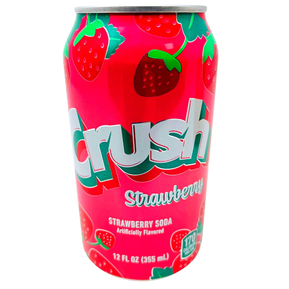 Crush Strawberry Soda - 355mL - American Pop