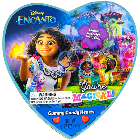 Encanto Heart Box w/Bracelet - 3.17oz - Gummy Candy - Valentines Candy - Gummy - Encanto Candy