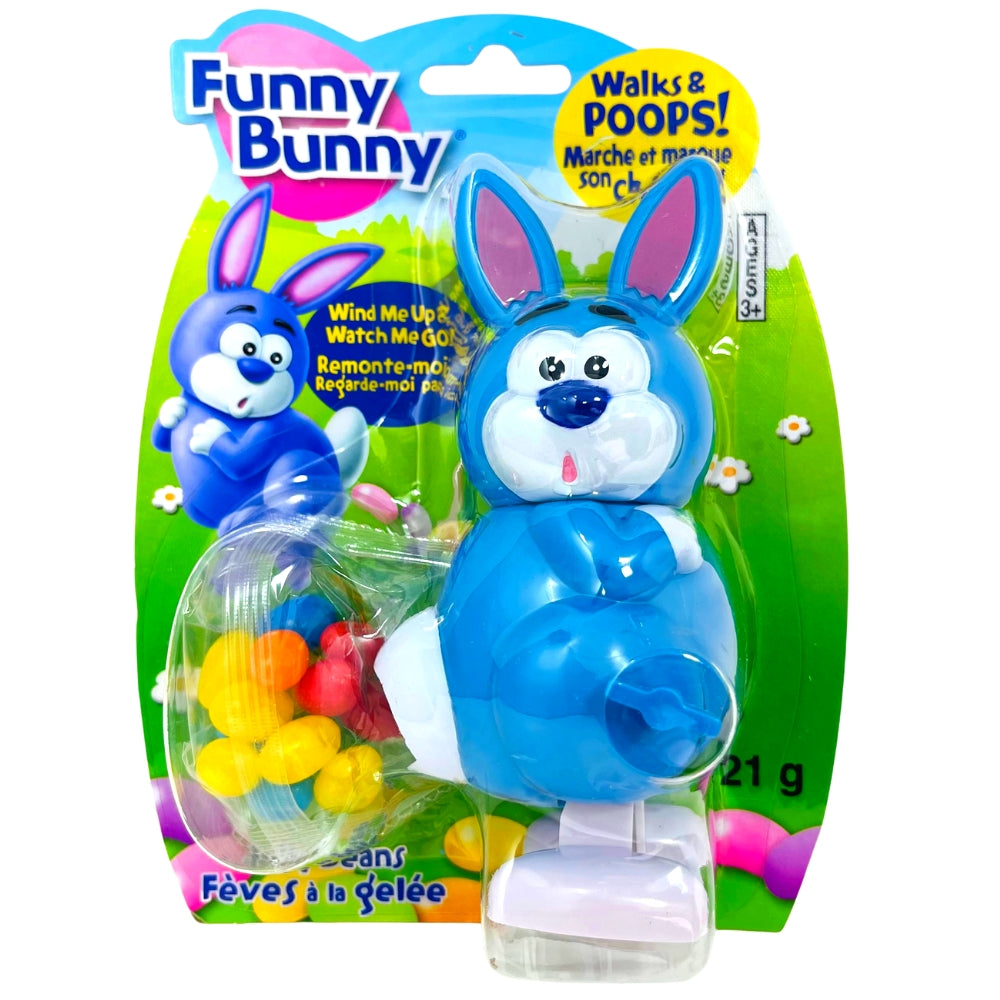 Funny Bunny Wind-Up  with Jelly Beans - Easter Candy