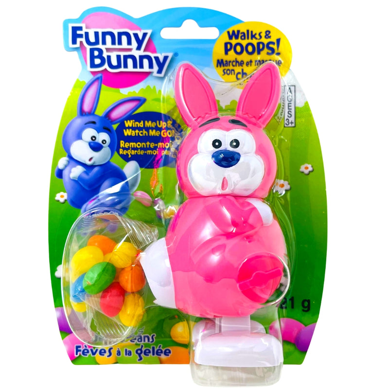 Funny Bunny Wind-Up  with Jelly Beans - Easter Candy