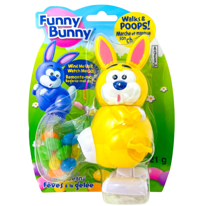Funny Bunny Wind-Up  with Jelly Beans - Easter Candy
