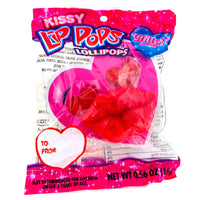Glitter Kissy Lip Pops - British Candy for Valentine's Day - Edible Glitter Lollipops UK - Romantic Lip-Shaped Candy - Fruity Flavoured Lollipops - Glittery Sweet Treats - Valentine's Day Candy UK - Whimsical Lip Pops - Sparkling Candy Delights - Lollipops - Glitter Lollipops